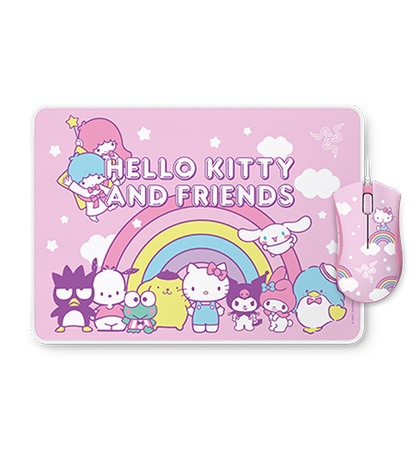 Razer DeathAdder Essential + Goliathus Medium Bundle - Hello Kitty and Friends Edition 