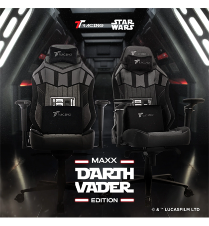 TTRacing Maxx Air Threads Fabric Gaming Chair - Darth Vader Edition