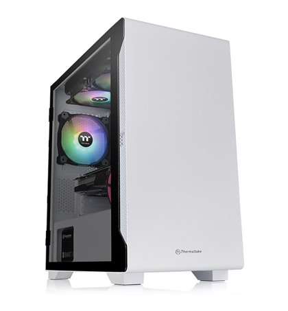  THERMALTAKE S100 Tempered Glass Snow Edition Micro Chassis White