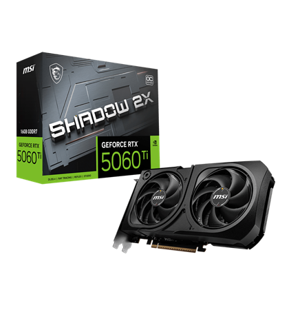 MSI GeForce RTX5060Ti 16G SHADOW 2X OC PLUS