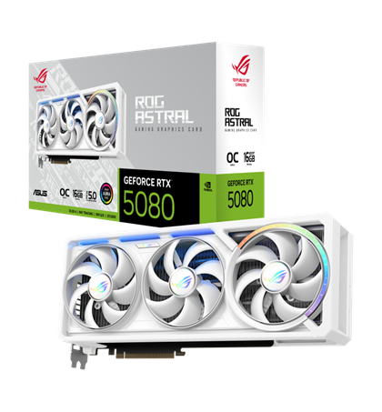 ASUS ROG Astral RTX5080 16GB GDDR7 WHITE OC Edition