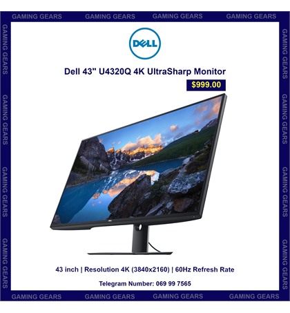 Dell UltraSharp 43 4K USB-C Monitor - U4320Q