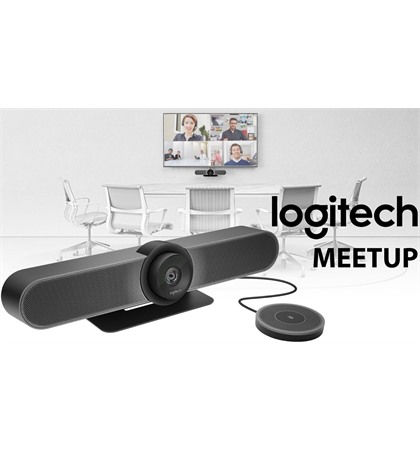 Logitech MeetUp All‐in‐one Conference with An Ultra‐Wide Lens