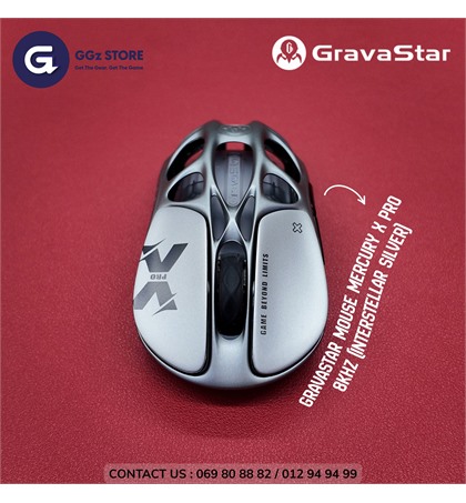 GRAVASTAR Mouse Mercury X Pro 8KHz (Interstellar Silver)