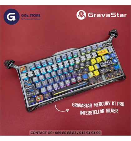 GRAVASTAR Keyboard Mercury K1 Pro - Interstellar Silver