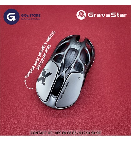 GRAVASTAR Mouse Mercury X Wireless - Interstellar Silver