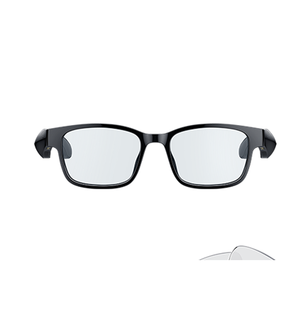 Razer Anzu Smart Glasses - Rectangle Design - Size SM 