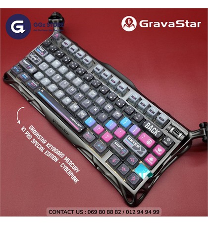 GRAVASTAR Keyboard Mercury K1 Pro Special Edition - Cyberpunk
