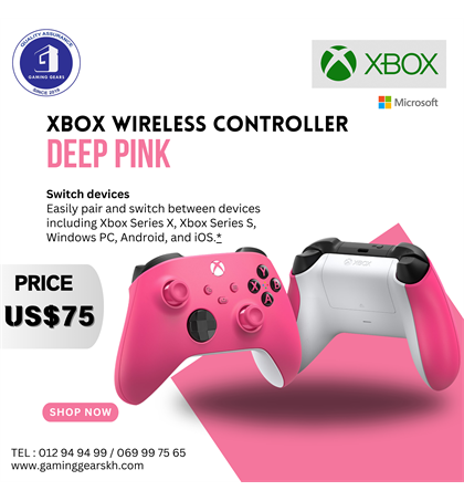 XBOX CONTROLLER DEEP PINK