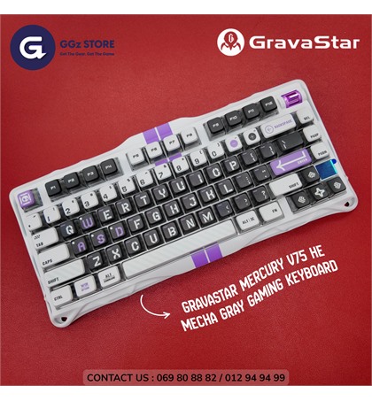 GRAVASTAR Keyboard Mercury V75 - HE MECHA GRAY 