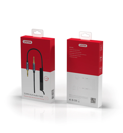 UNITEK Cable AUX Audio 3.5MM Male to Male 1.5M