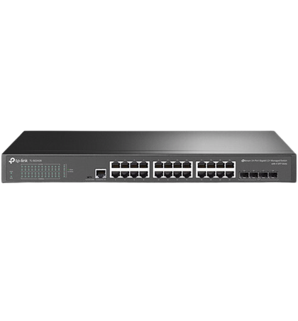 TP-Link TL-SG3428 JetStream 24-Port Gigabit L2 Managed Switch with 4 SFP Slots