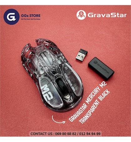 GRAVASTAR Mouse Mercury M2 - Transparent Black