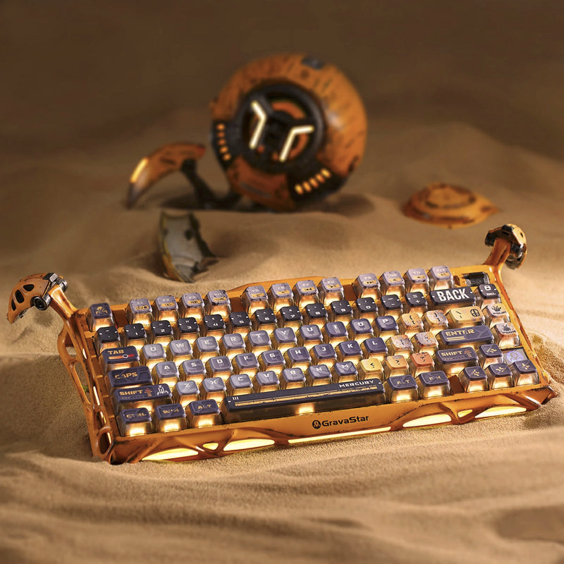 GRAVASTAR Keyboard Mercury K1 Pro Battle-Worn Yellow 