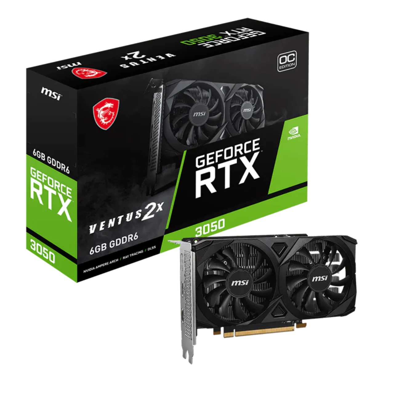 MSI GeForce RTX3050 VENTUS 2X E 6G OC