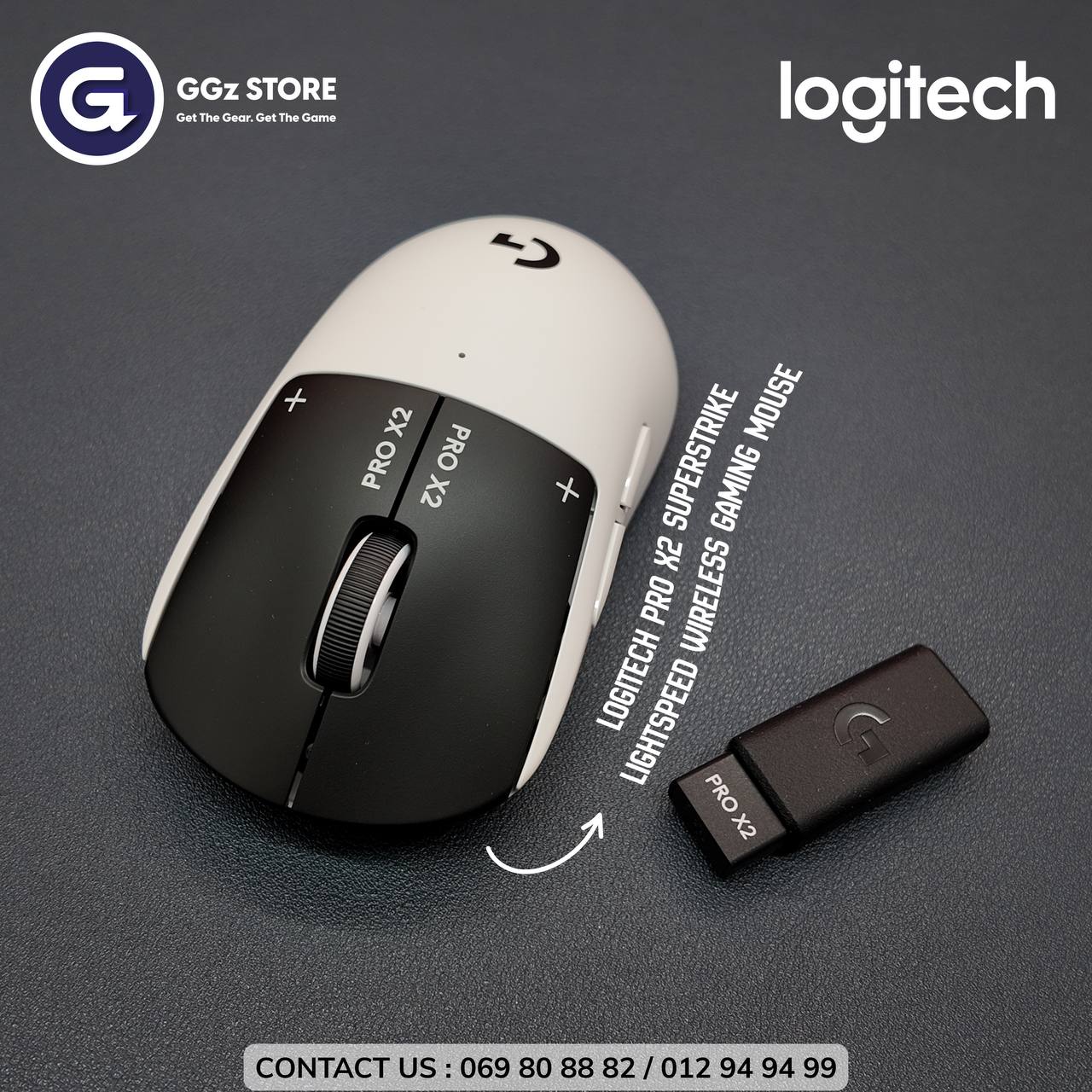 LOGITECH PRO X2 SUPERSTRIKE LIGHTSPEED Wireless Gaming Mouse