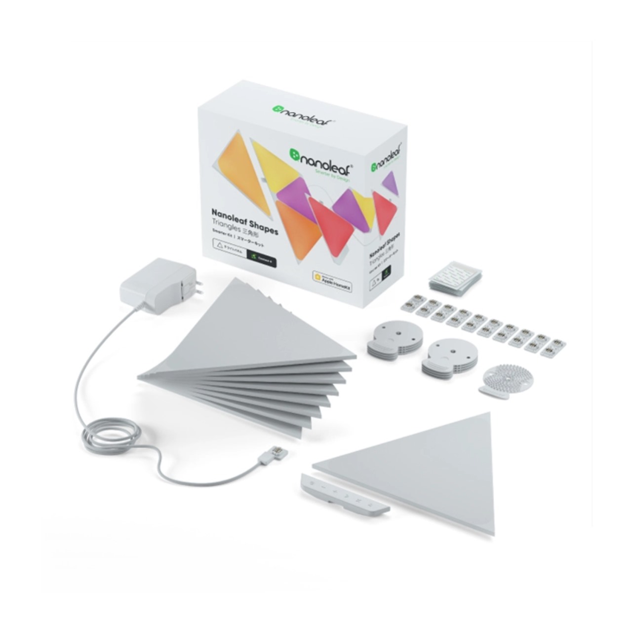 Nanoleaf Shapes | Triangles | STK | White | 9 Pack | EU/UK