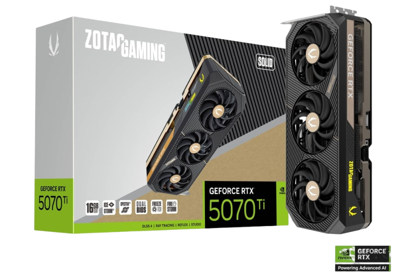 ZOTAC GAMING GeForce RTX5070Ti SOLID OC