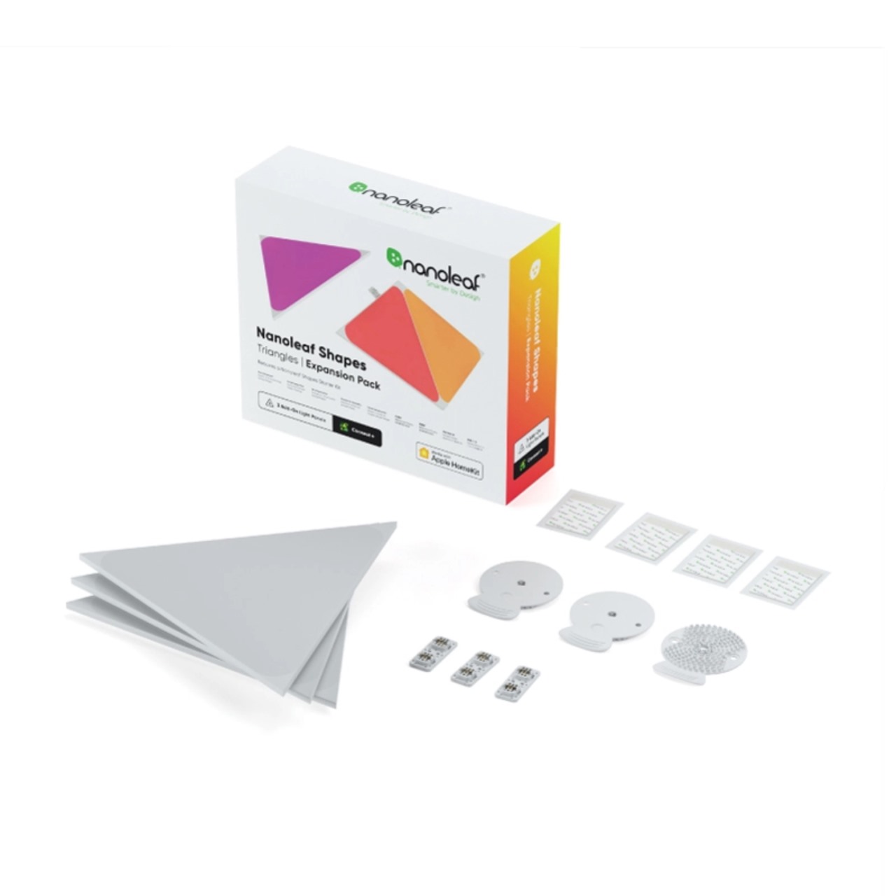 Nanoleaf Shapes | Triangles | White | 3 Pack | Global | Panels Only