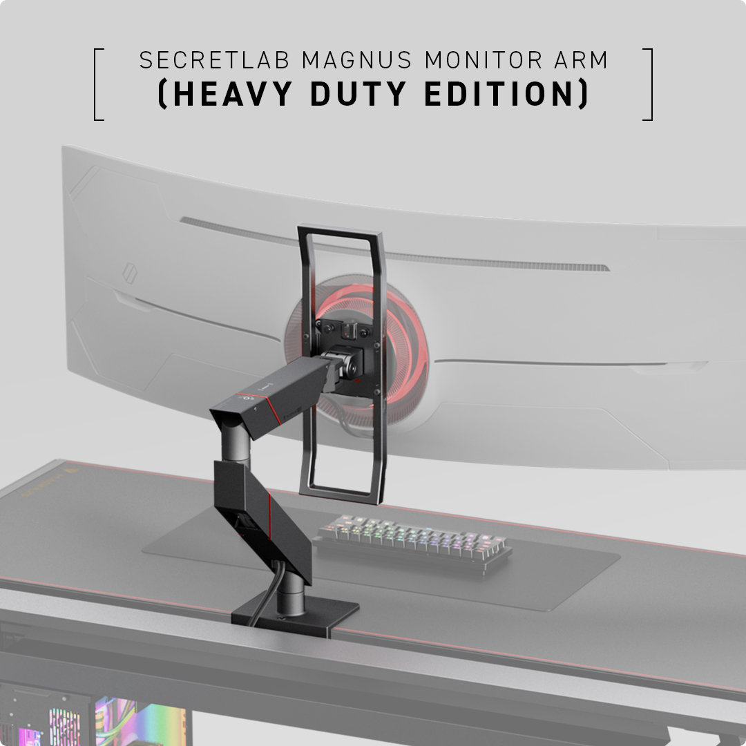 SECRETLAB MAGNUS Heavy Duty Monitor Arm (Black)