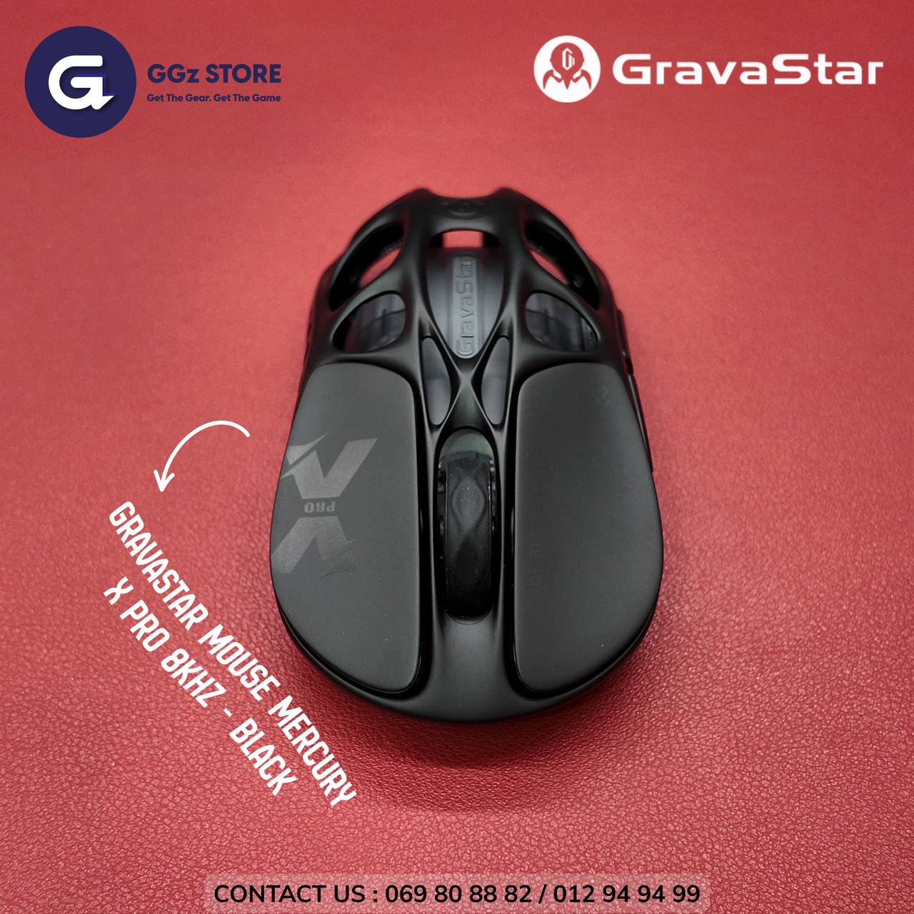 GRAVASTAR Mouse Mercury X Pro 8KHz - Black