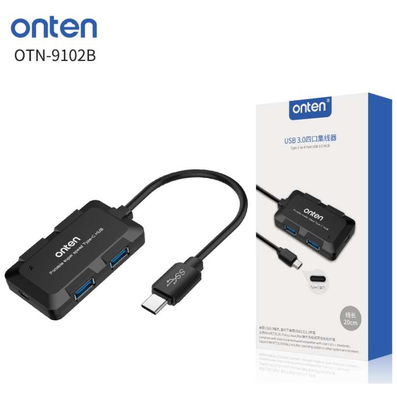 ONTEN USB 3.0 Type-C to 4 Port USB 3.0