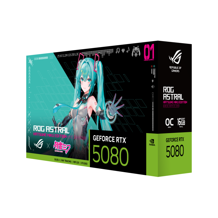 ASUS ROG Astral GeForce RTX5080 16GB GDDR7 OC HATSUNE MIKU EDITION