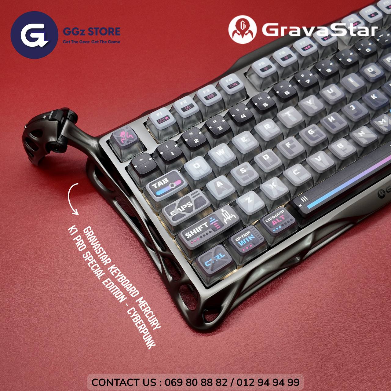 GRAVASTAR Keyboard Mercury K1 Pro Special Edition - Cyberpunk