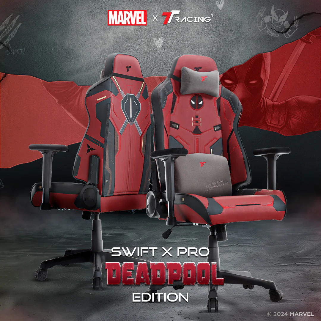 TTRacing Swift X Pro Gaming Chair - Deadpool Edition 