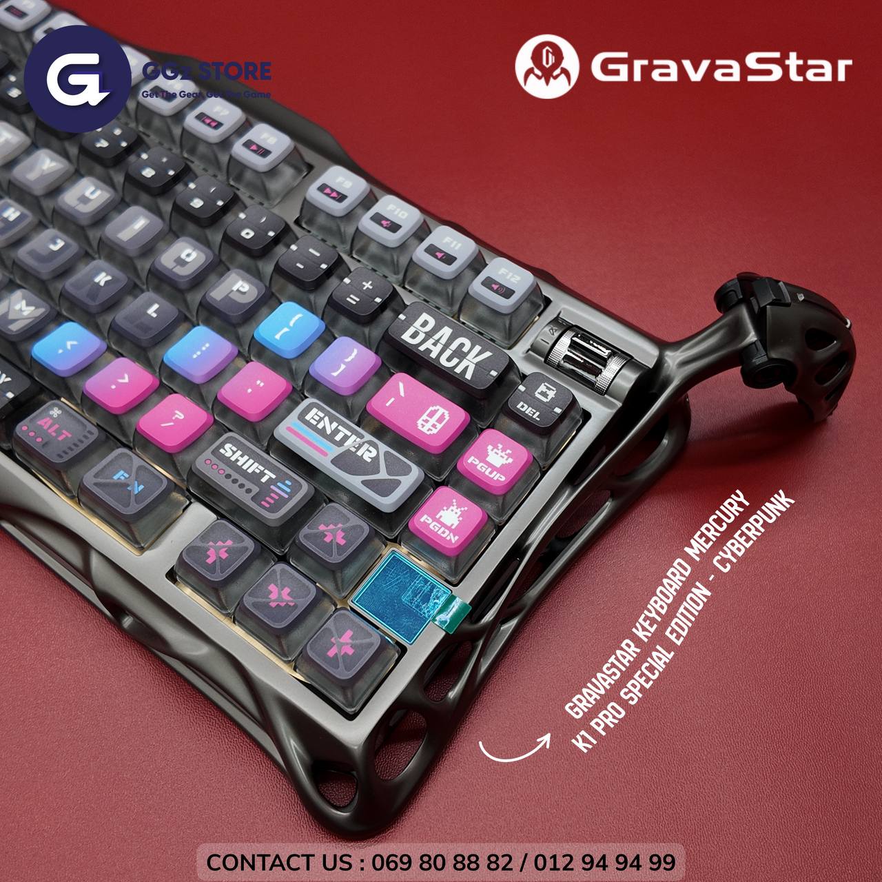 GRAVASTAR Keyboard Mercury K1 Pro Special Edition - Cyberpunk