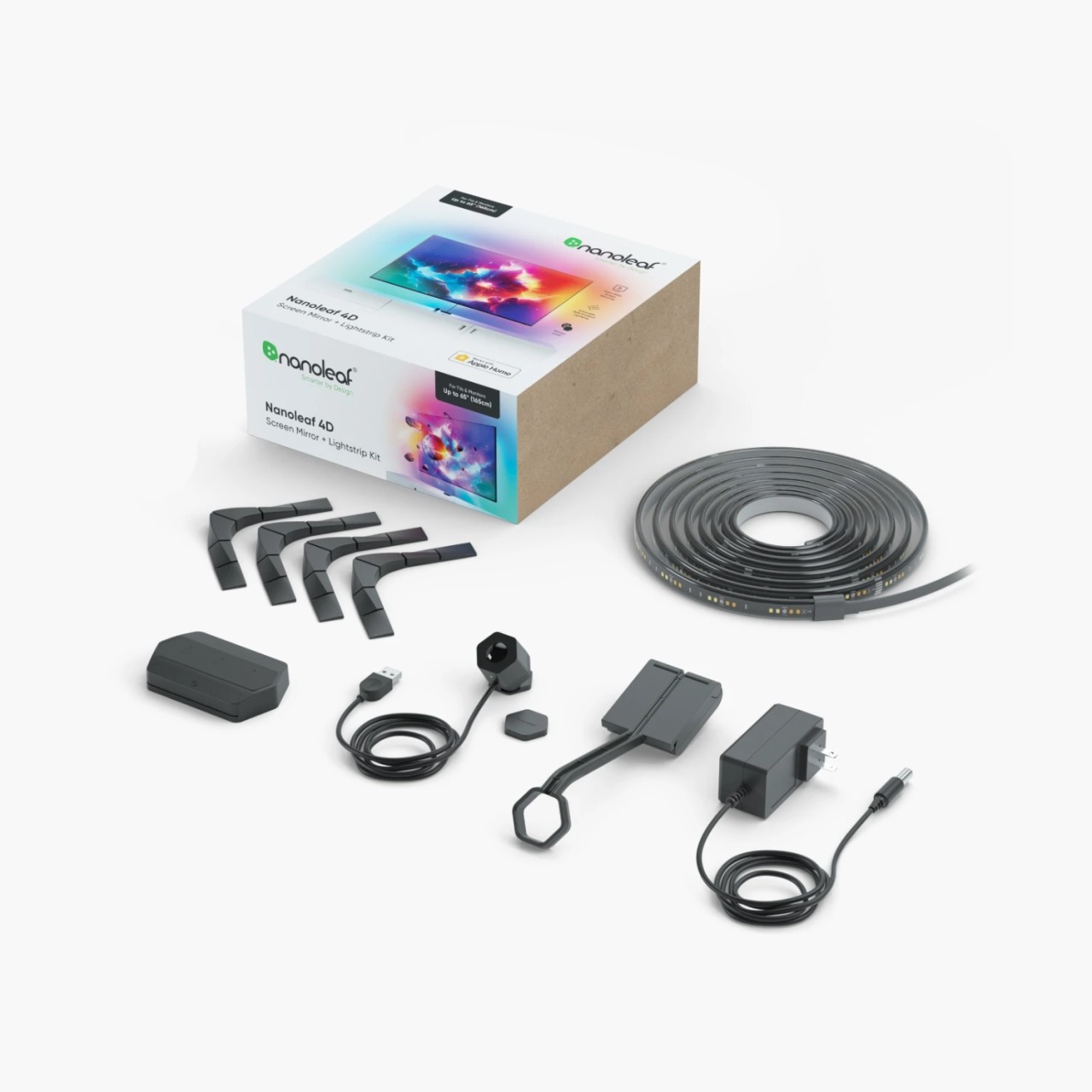 Nanoleaf 4D | TV Screen Mirror + Lightstrip SMK | 5.2 Meters | For TVs up to 85" (216cm) | 12V, 24W | 200V-240V | EU