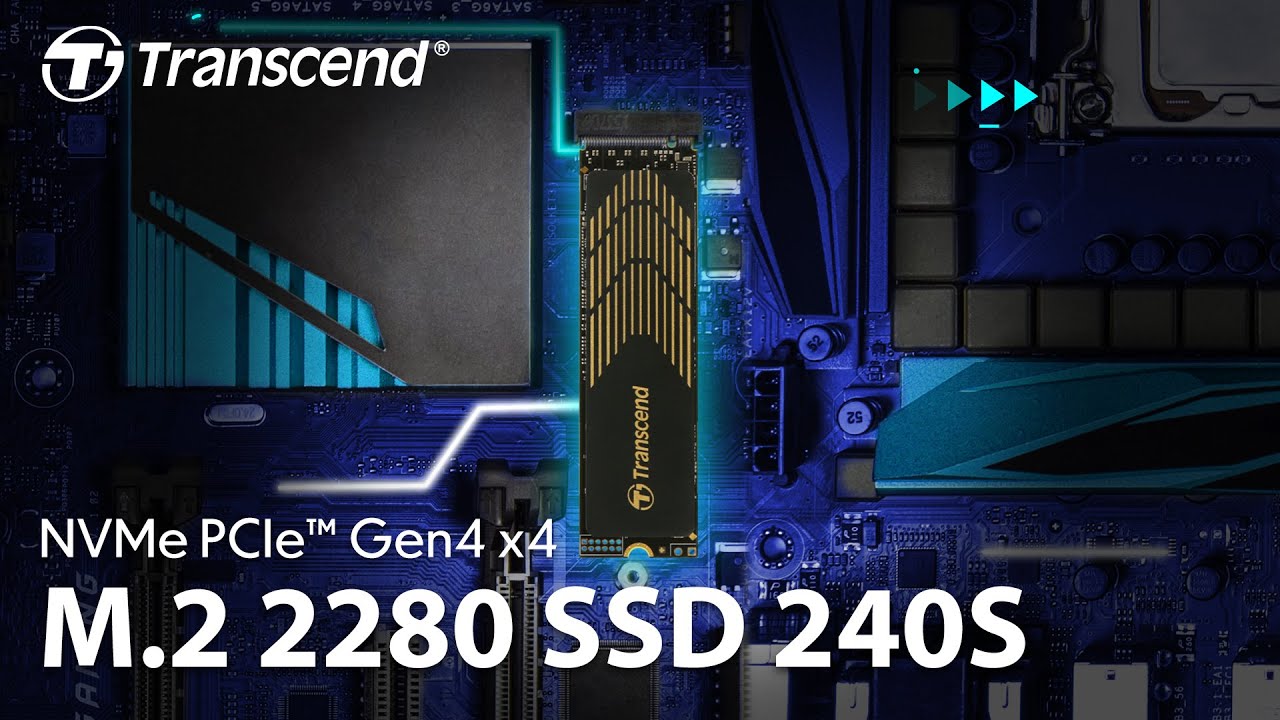 500GB Transcend M.2 2280 PCIe Gen4 x4 NVMe SSD 240S