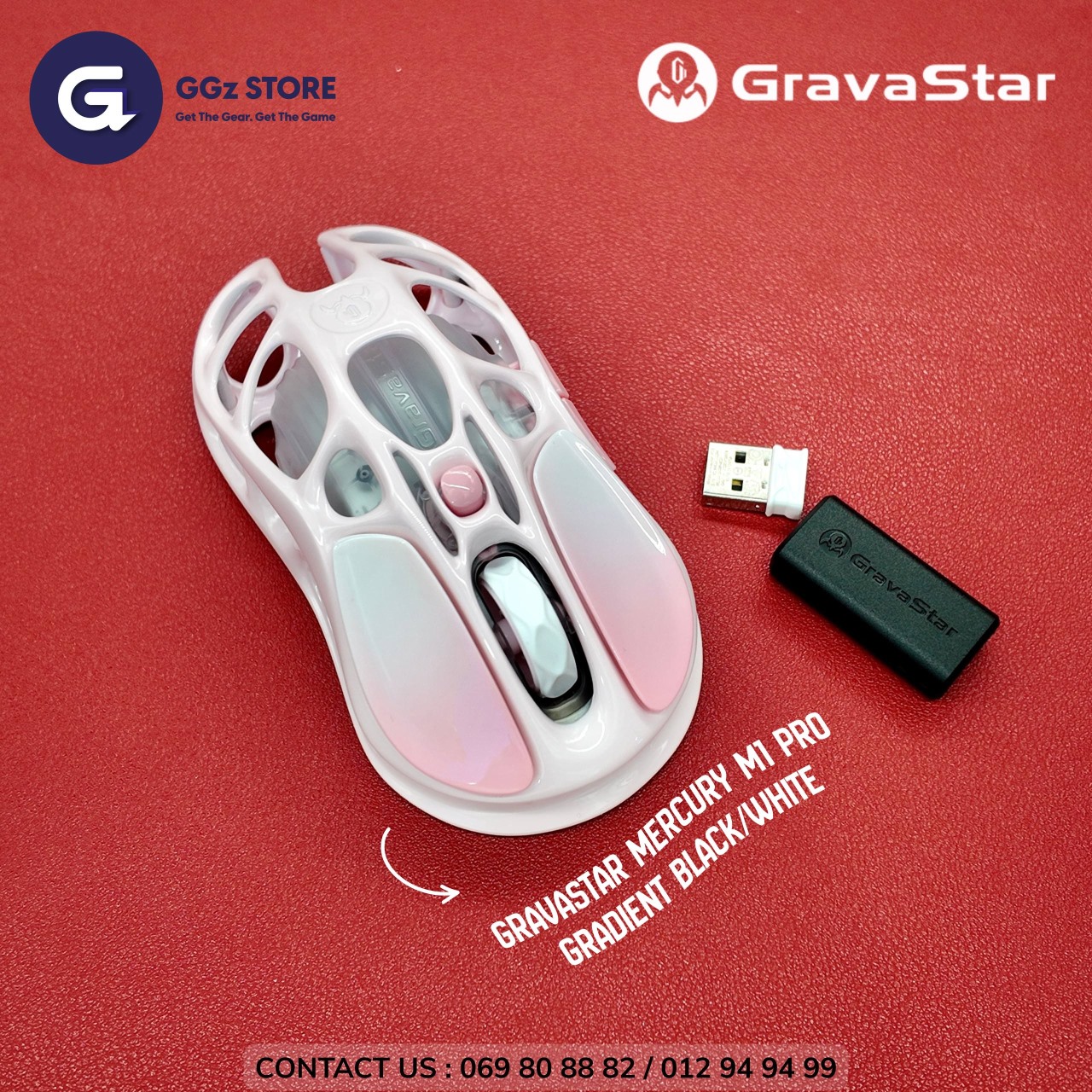 GRAVASTAR Mouse Mercury M1 Pro Special Edition - Sakura Pink