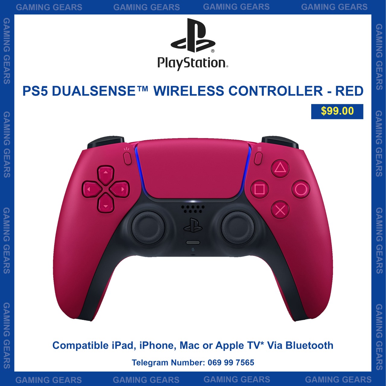 PS5 DUALSENSE™ WIRELESS CONTROLLER - RED